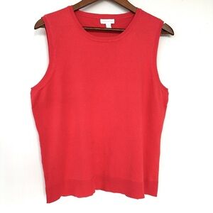 Charter Club tank top with crew neck, loose fitting, silk/cotton knit blend